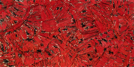 [RedA3] RED Acrylic and Burnt Paper A3